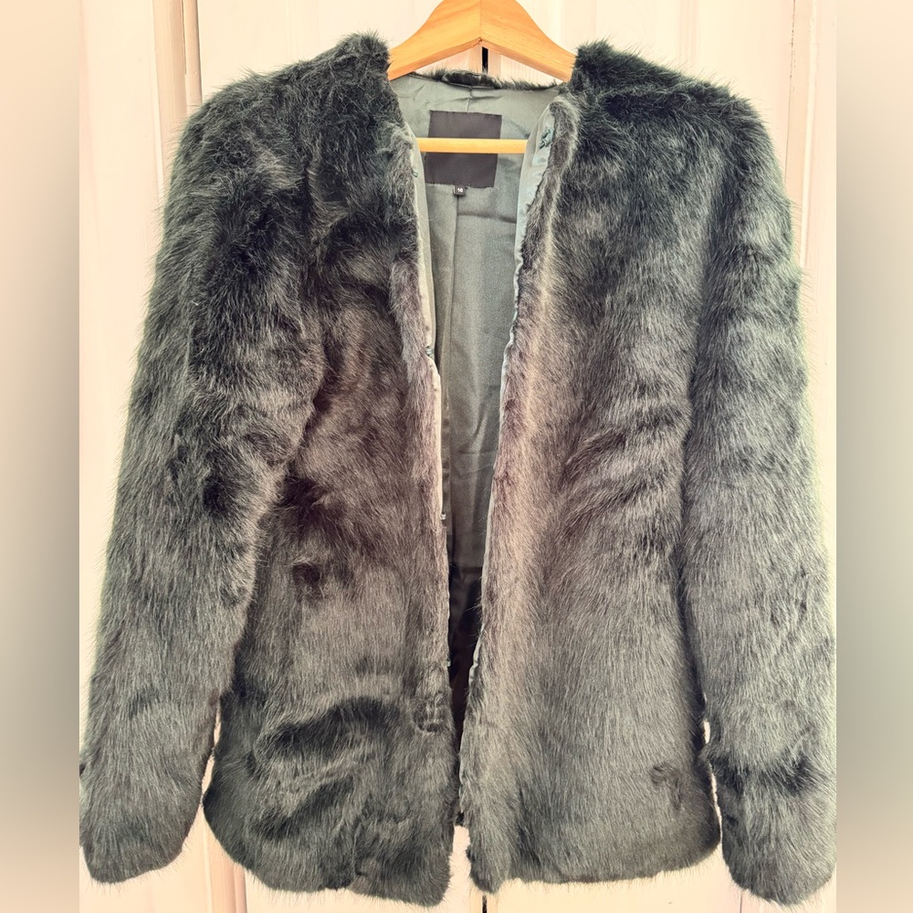 Faux Fur Green coat